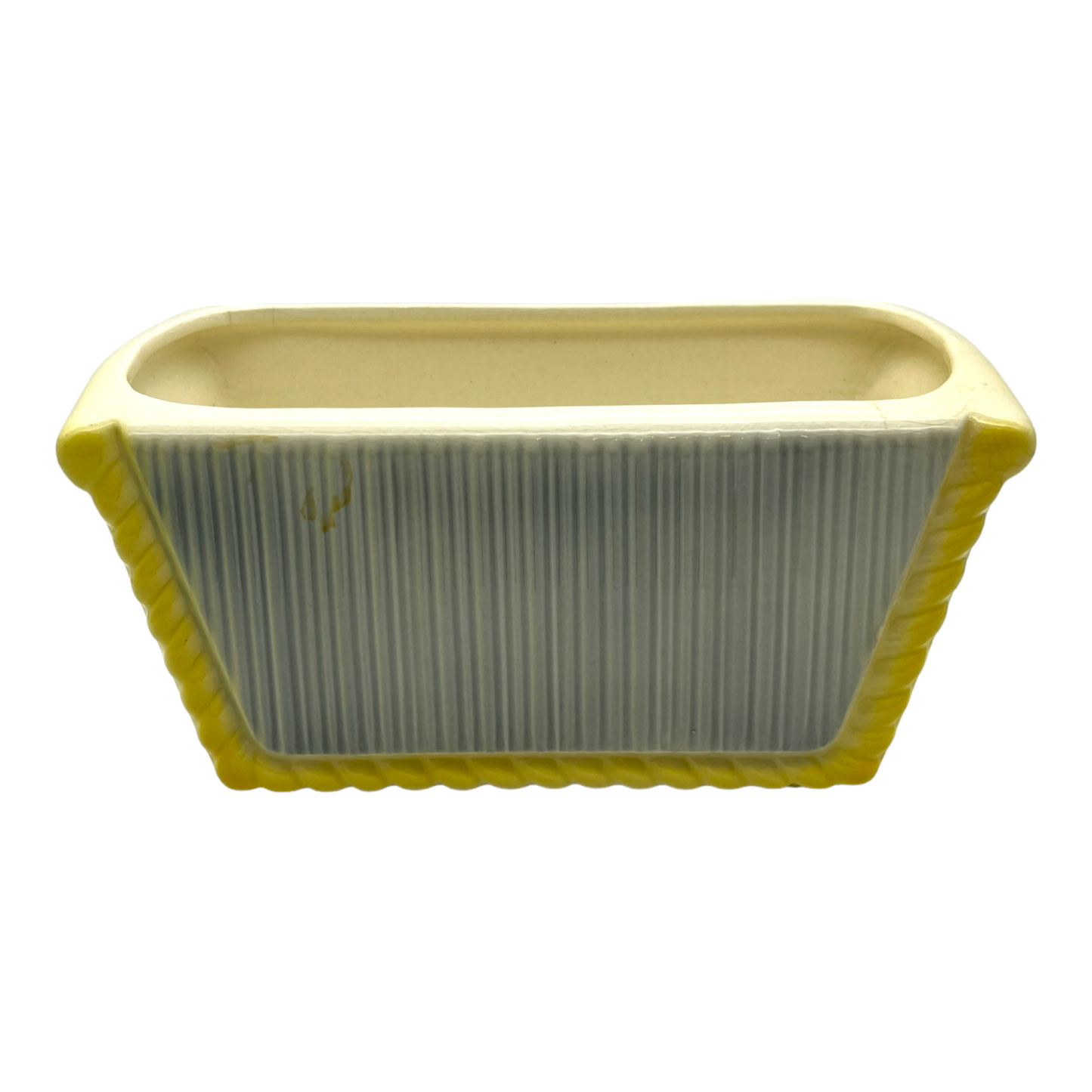 Royal Copley - Ribbed Planter - Yellow - 3.5"