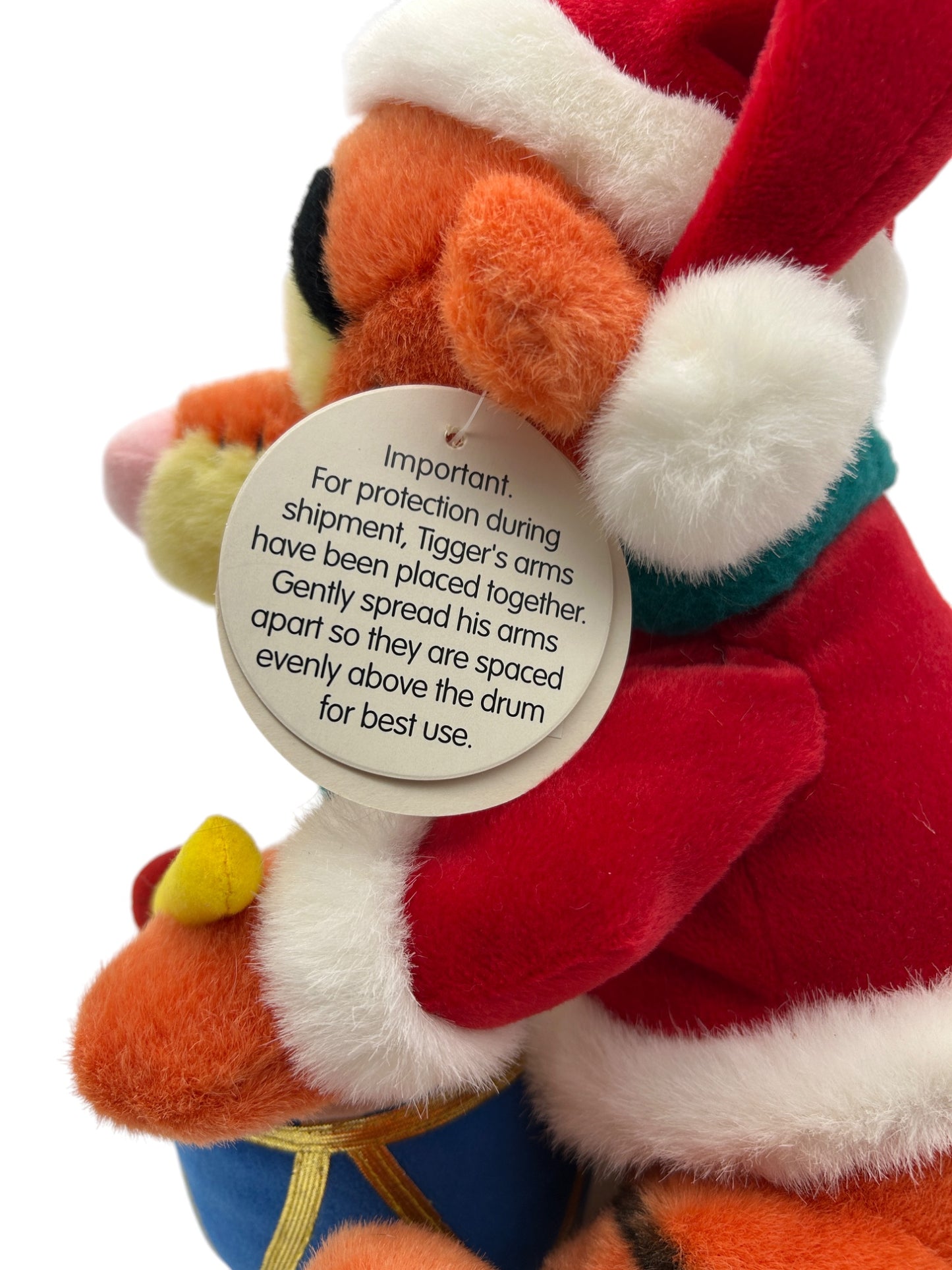 Disney Store - Musical Plush Figurine Drummer Tigger - 12"