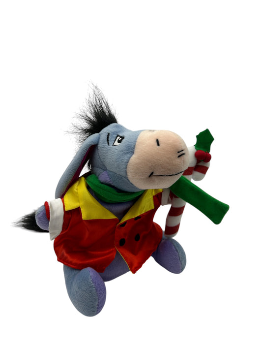 Disney Store - Winnie the Pooh - Christmas Eeyore Holiday Musical Dancer  - 8"