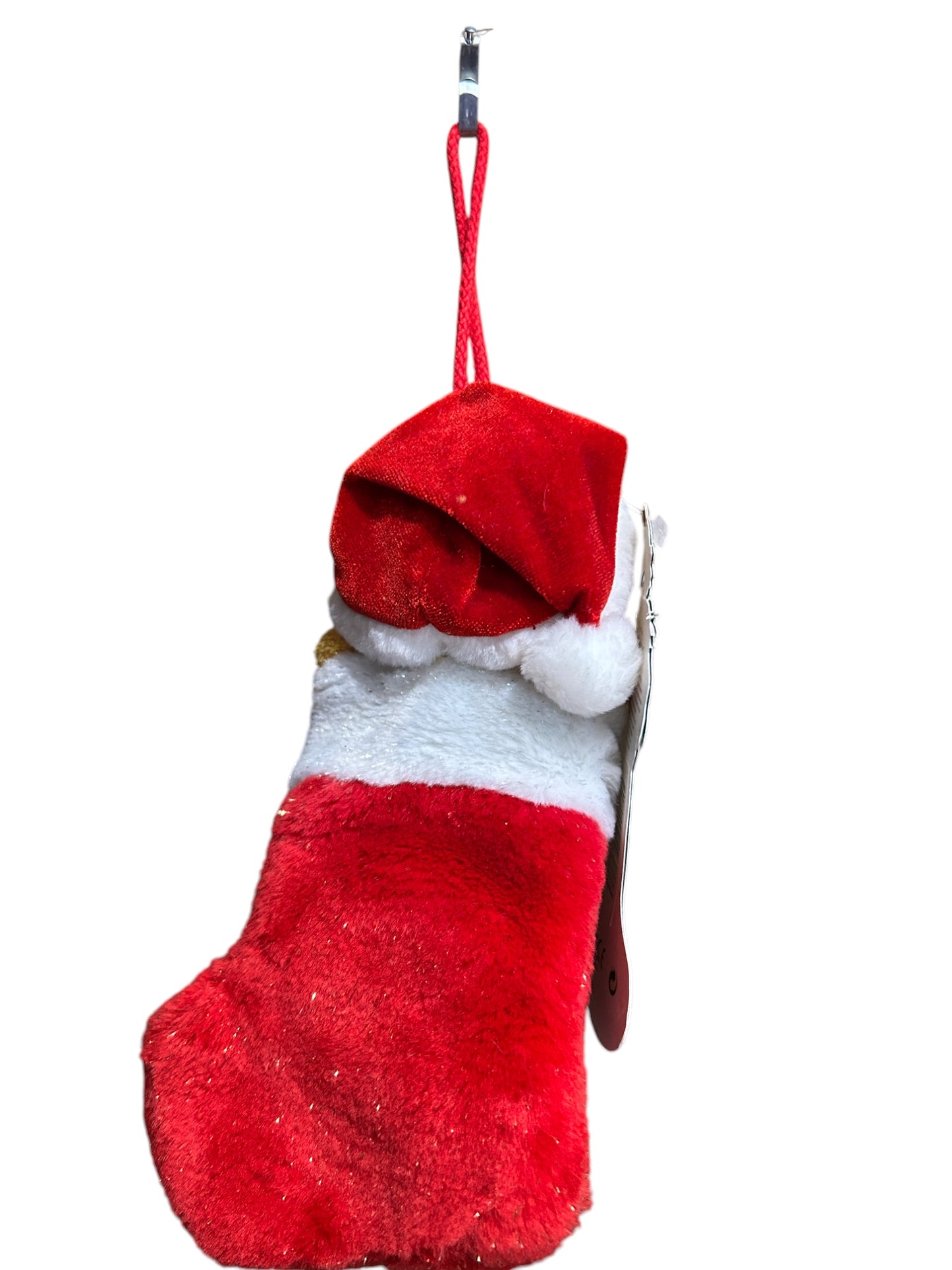 Disney Store London - 2002 Winnie the Pooh In A Stocking - Christmas - Vintage - 8"