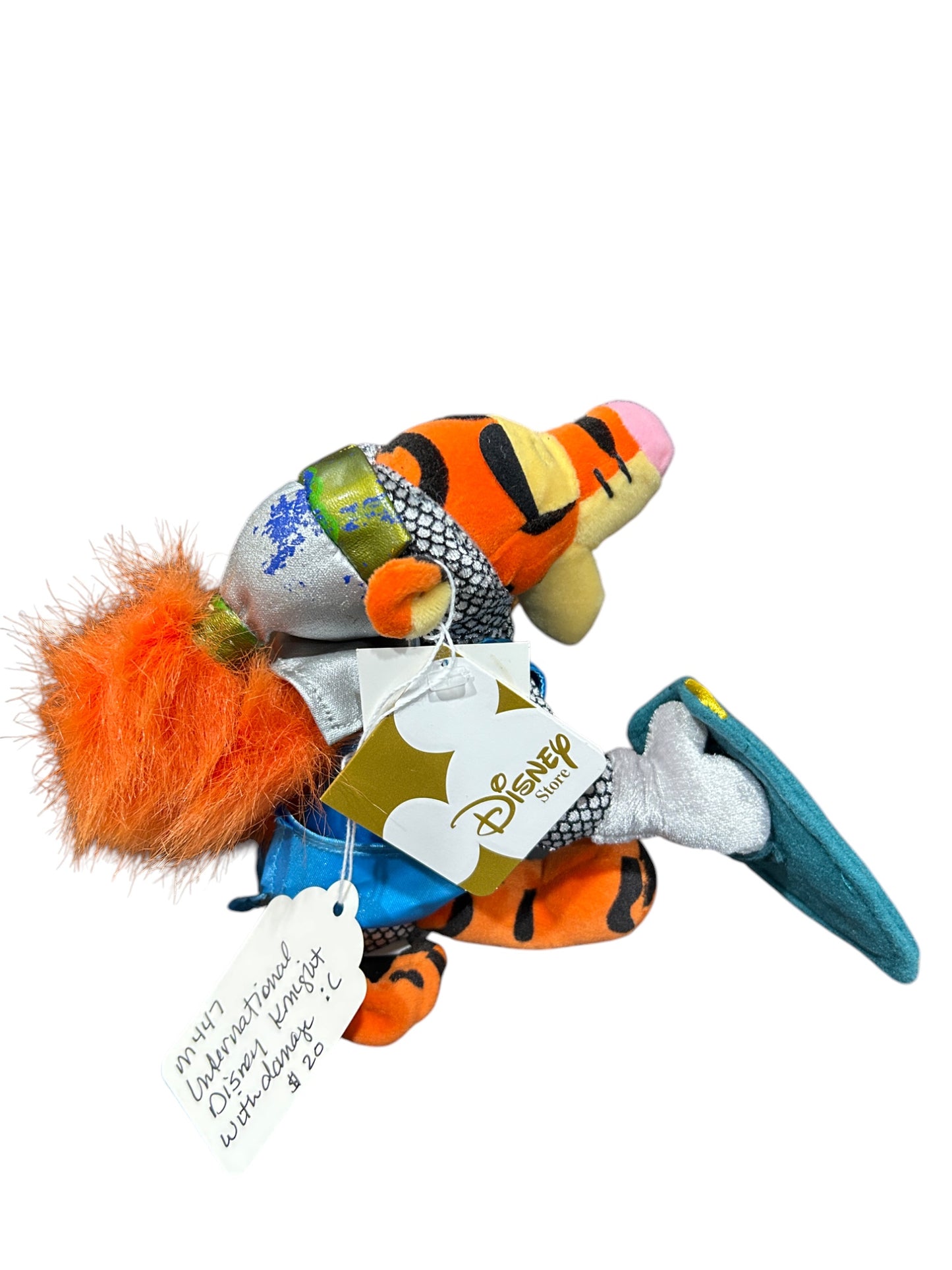 Disney Store UK - St. George's Day Bean Bag - Knight Tigger - Vintage - 8"