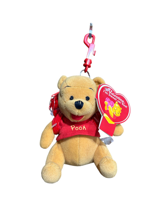 Disney Store- Winnie the Pooh - Valentines Day Keychain - Vintage - 8"