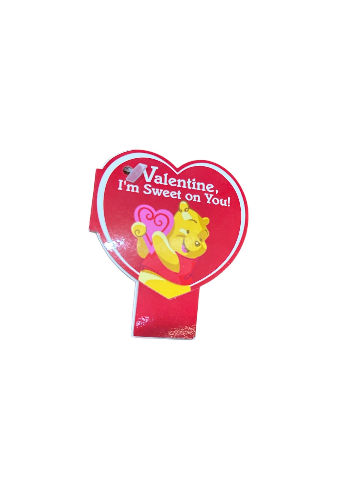 Disney Store- Winnie the Pooh - Valentines Day Keychain - Vintage - 8"