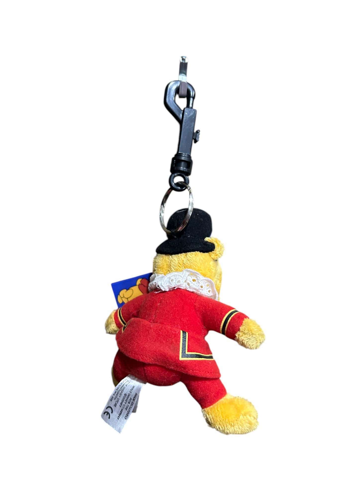 Disney Store London - Winnie the Pooh - Yeomen Warders Beefeater Guard of the Tower of London Keychain - Vintage - 8"
