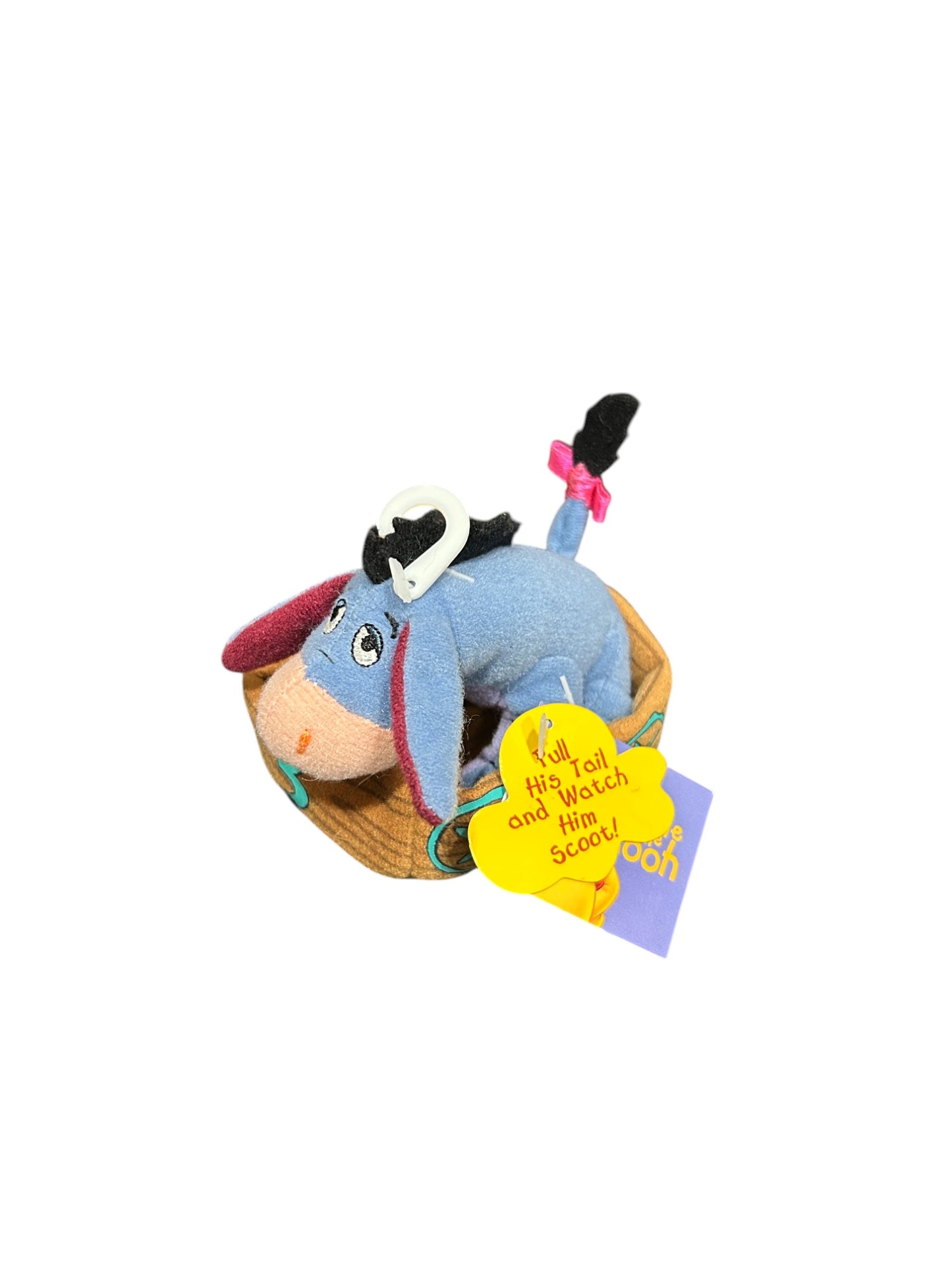Disney Store - Exclusive Winnie the Pooh - Eeyore Applause Plush Wiggler Toy - With Tag - Vintage - 5"