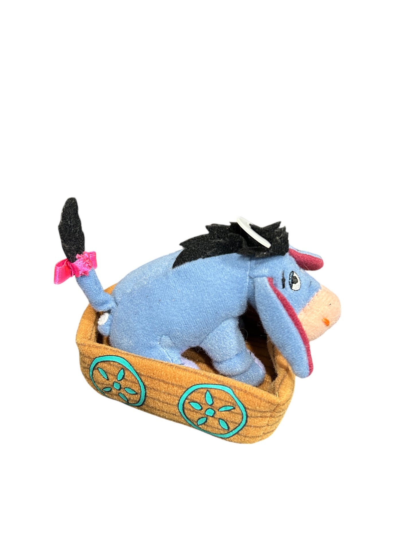 Disney Store - Exclusive Winnie the Pooh - Eeyore Applause Plush Wiggler Toy - With Tag - Vintage - 5"