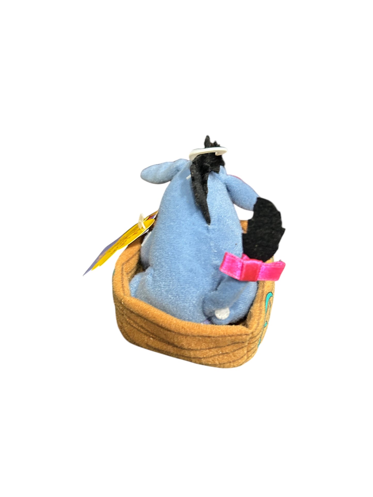 Disney Store - Exclusive Winnie the Pooh - Eeyore Applause Plush Wiggler Toy - With Tag - Vintage - 5"