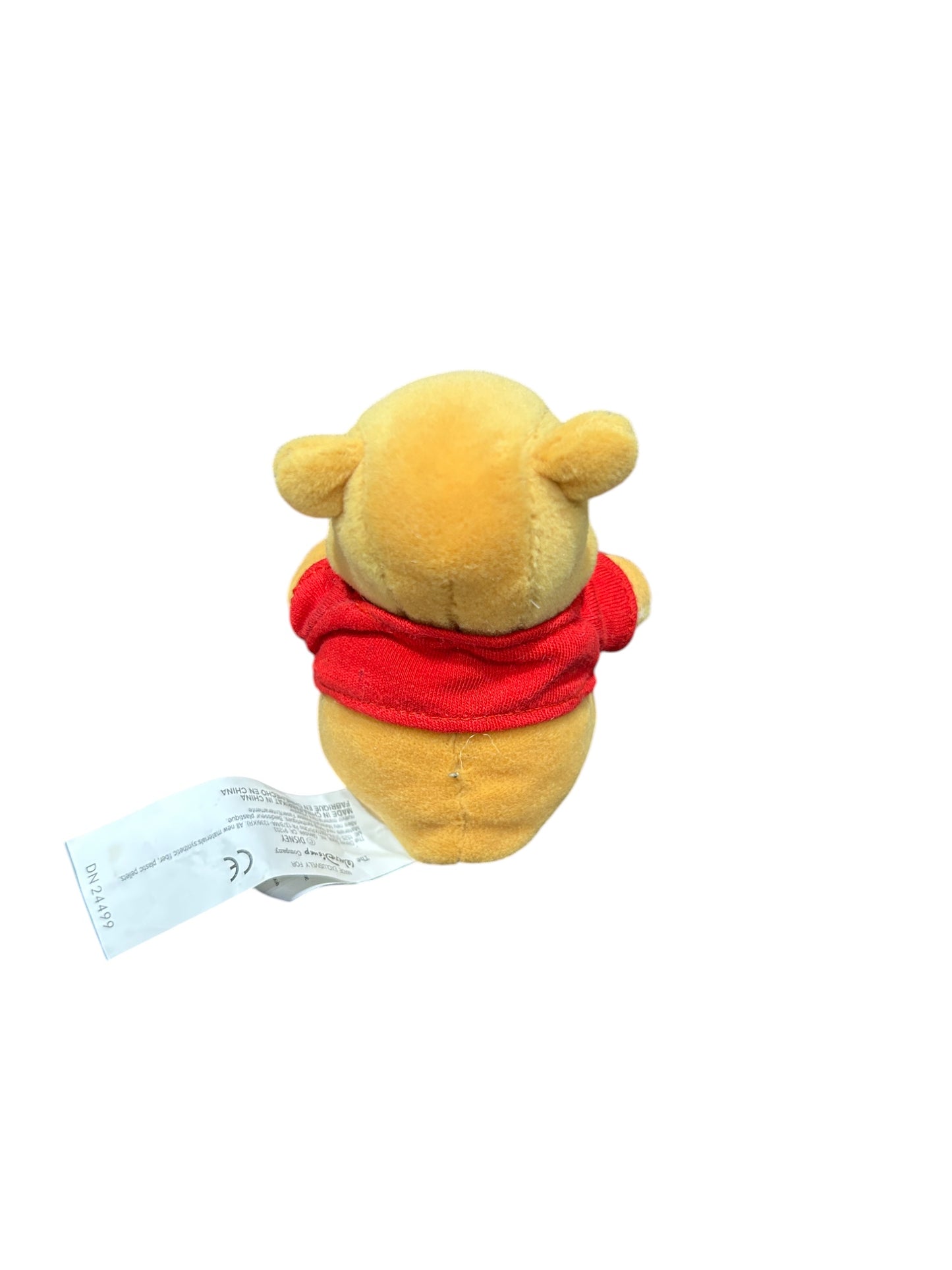 Disney Store - Winnie the Pooh - Winnie the Pooh Heart 4" Bean Bag Plush - Vintage - 4"