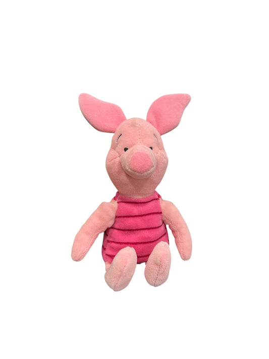 Disney Store - Winnie the Pooh - Holiday Piglet with Embroidered Mistletoe on Bottom- Mini Bean Bag - 8"