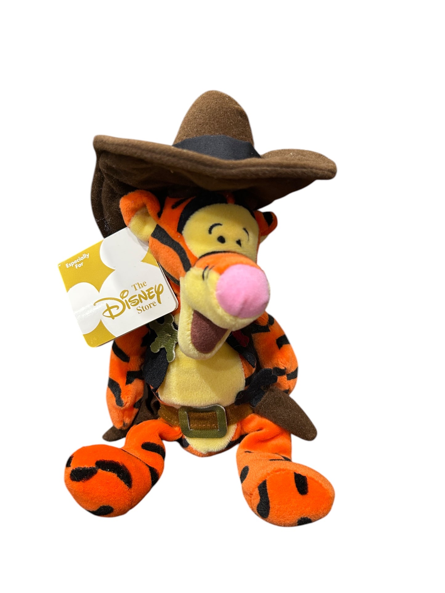 Disney Store - Exclusive Winnie the Pooh - Tigger Cowboy - Mini Bean Bag - 9"