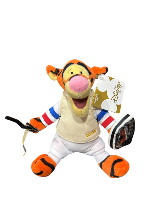 Disney Store - Winnie the Pooh - Tigger Fencing - with Tags - Mini Bean Bag - 9"
