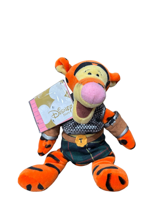 Disney Store - Winnie the Pooh - Highlander Tigger - with Tags - Mini Bean Bag - 9"