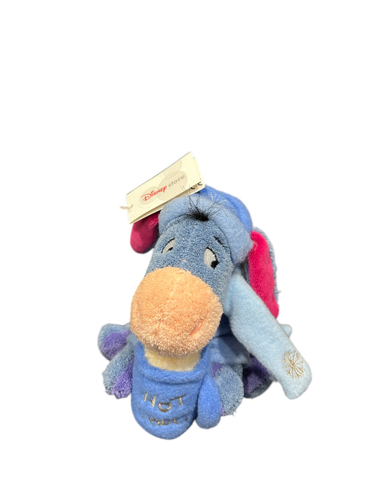 Disney Store - Winnie the Pooh - Hot Choc Eeyore - with Tags - Mini Bean Bag - 9"