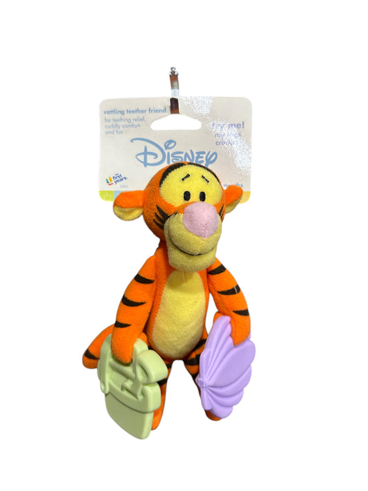 Disney Baby - Winnie the Pooh - Tigger Rattling Teether Friend - New in Package - Vintage - 6.5"