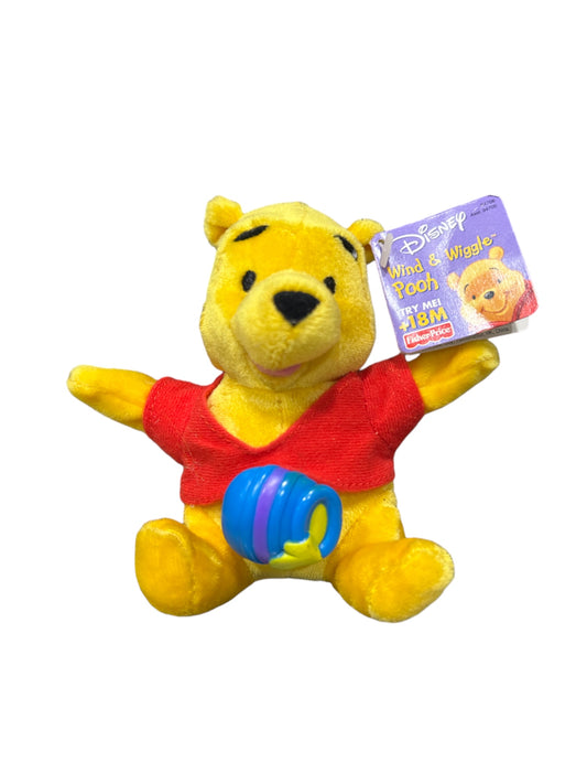 Disney - Winnie the Pooh - Wind and Shake Pooh - with Tags - Mini Bean Bag - 4.5"