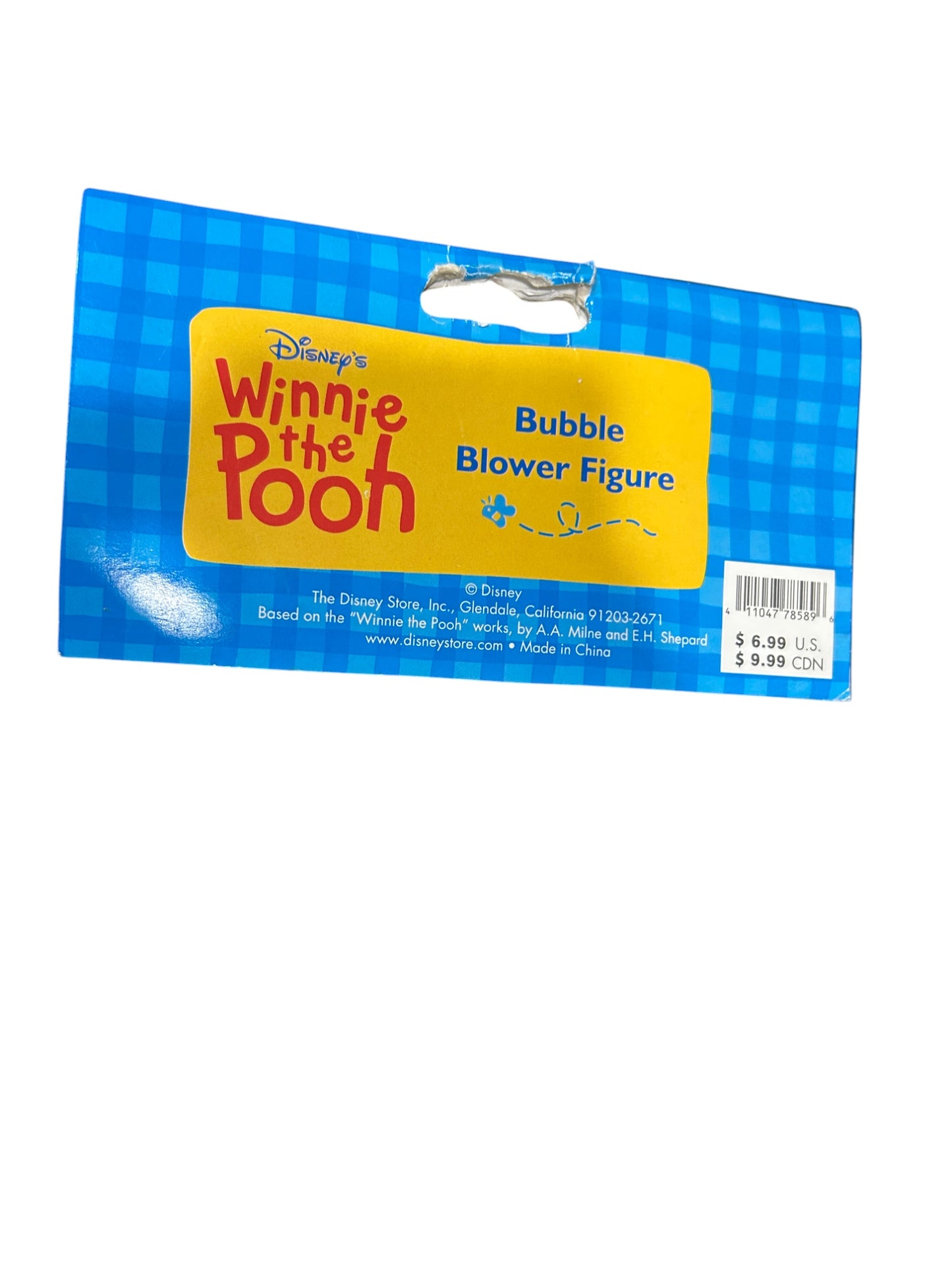 Disney Store - Winnie the Pooh - Tigger Bubble Blower Figure - New in Package - Vintage - 5"