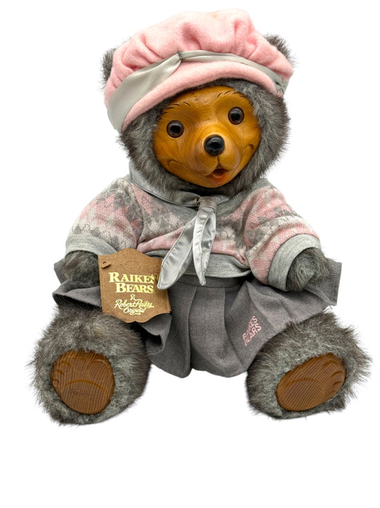 Raikes Bears - Wood Faced - Daisy - Limited To 1500 - Jointed - 14"