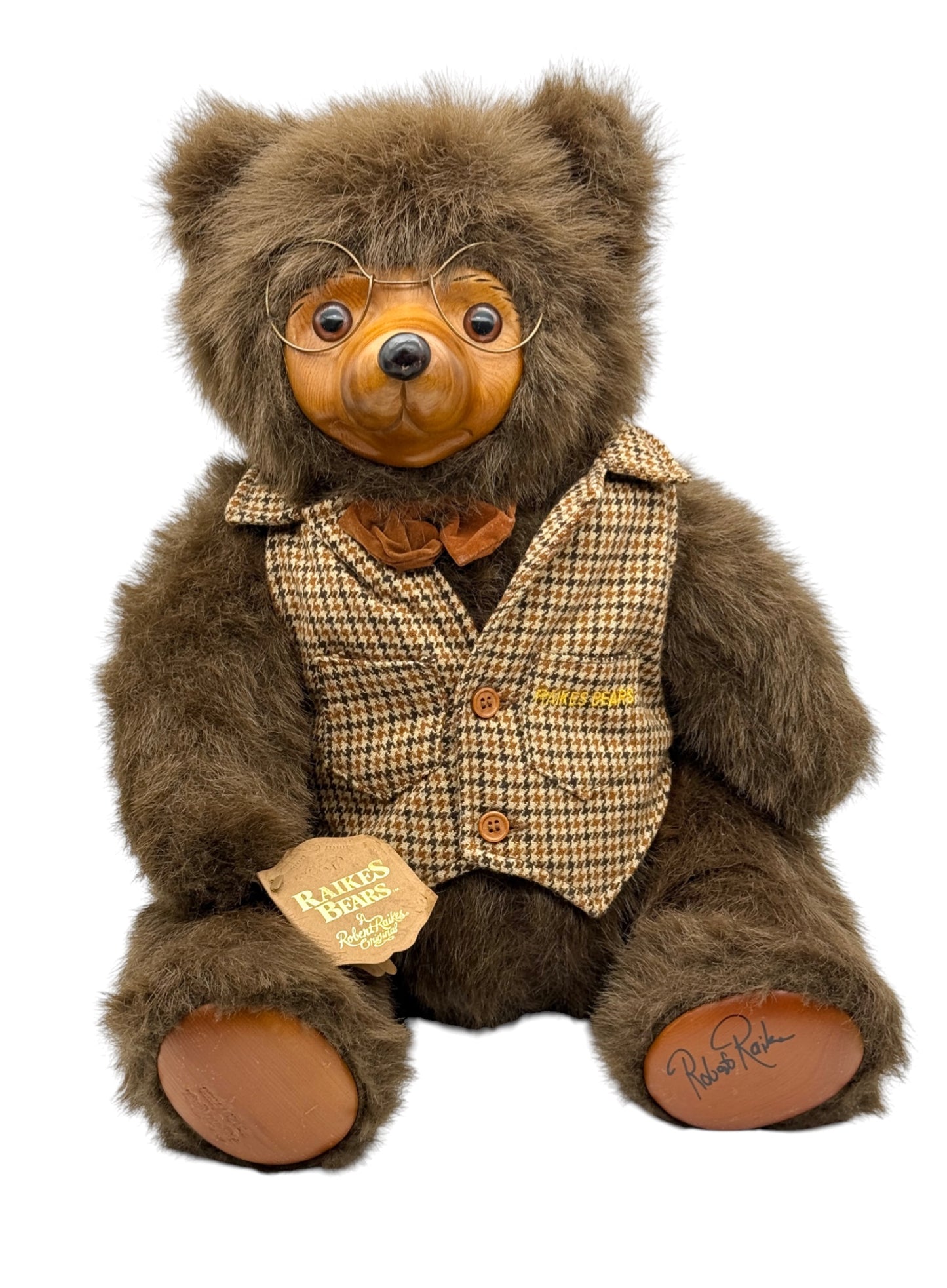 Raikes Bears - Wood Faced - Sebastian - Limited To 7500 - Jointed - 21"