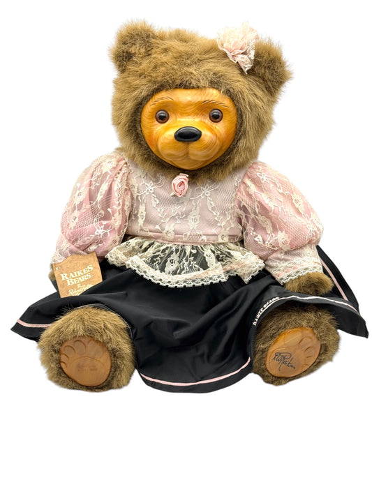 Raikes Bears - Wood Faced - Kitty - Limited To 1500 - Jointed - 21"