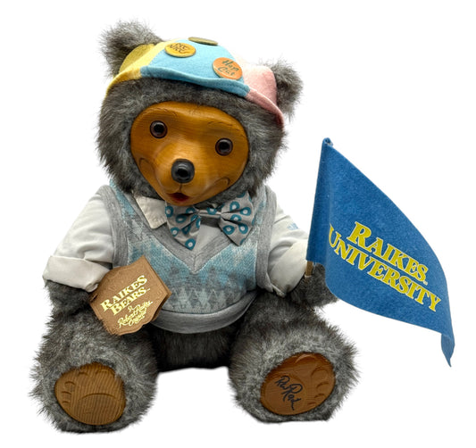 Raikes Bears - Wood Faced - Reginald - Limited To 15000 - Jointed - 16"