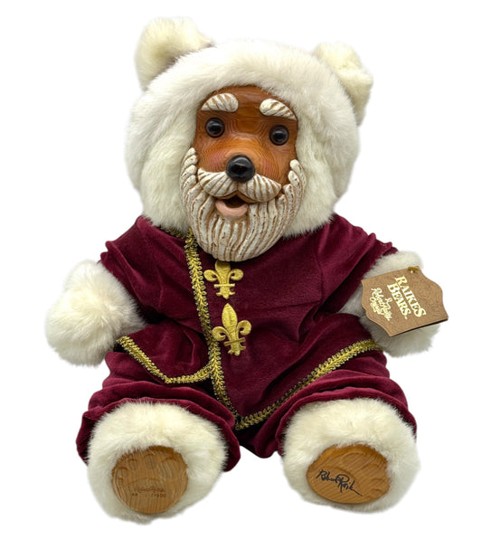 Raikes Bears - Wood Faced - Santa Claus - Limited To 7500 - Jointed - 15"
