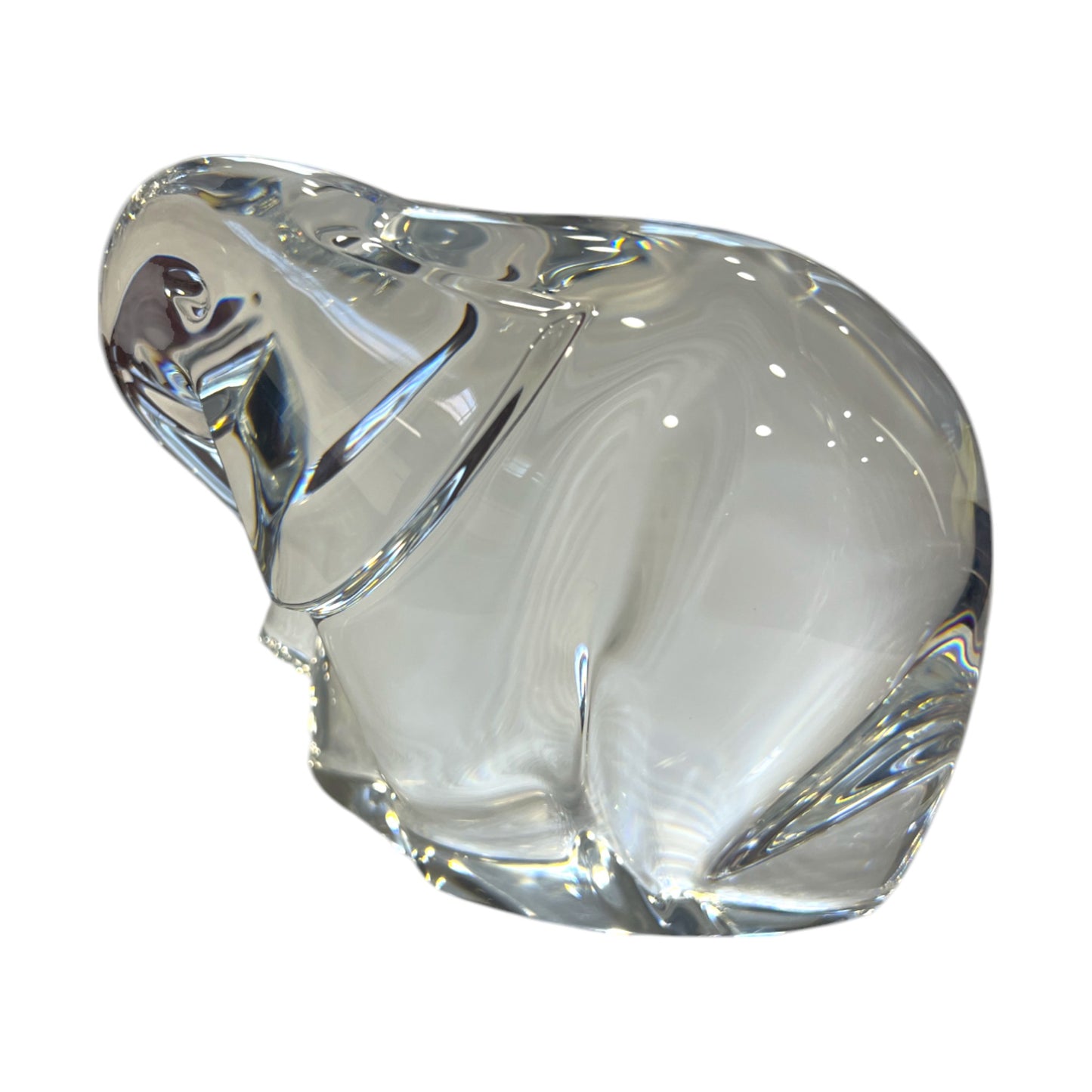 Hoya Crystal - Elephant - Signed - Japan - 4.5"