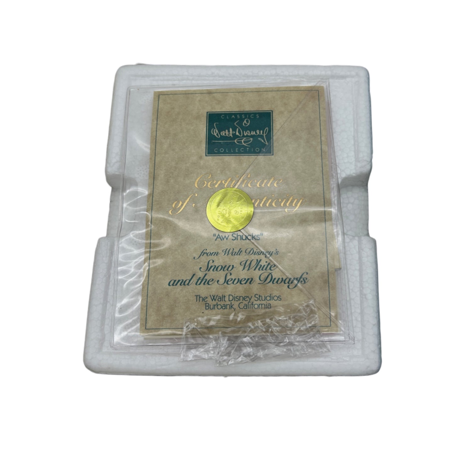 Walt Disney Classics Collection - Snow White & the Seven Dwarfs - Bashful "Aw Shucks!" - 1995 - NWB - 5"
