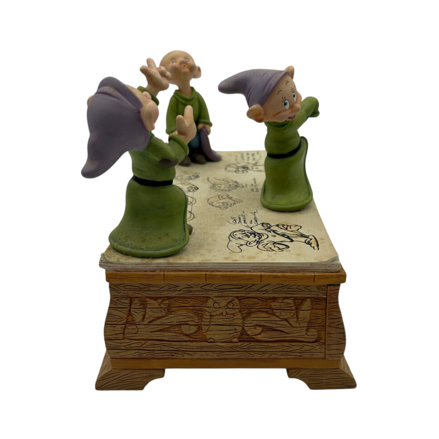 Disney - Character Study Watch Collection - Snow White & the Seven Dwarfs - Dopey Figure Jewelry Box & Watch - 1995 - NWB - 7"