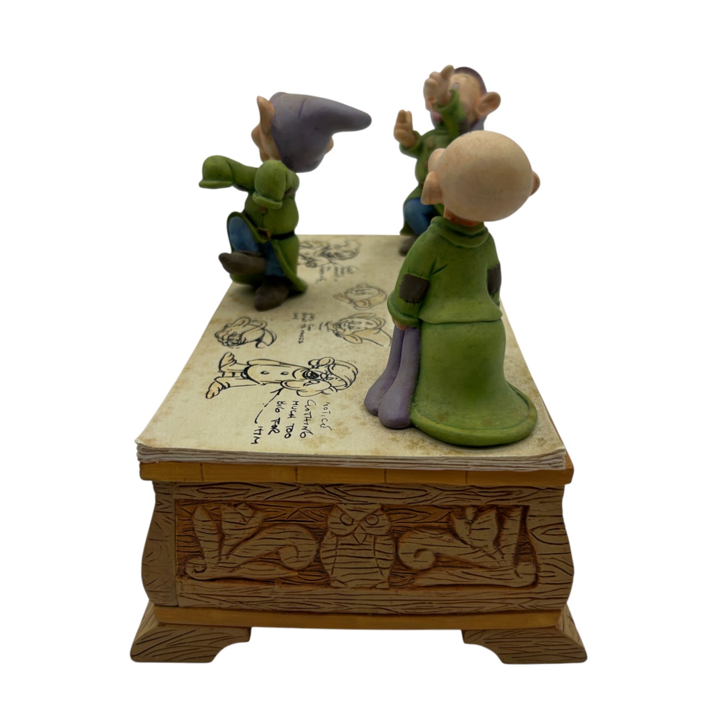 Disney - Character Study Watch Collection - Snow White & the Seven Dwarfs - Dopey Figure Jewelry Box & Watch - 1995 - NWB - 7"