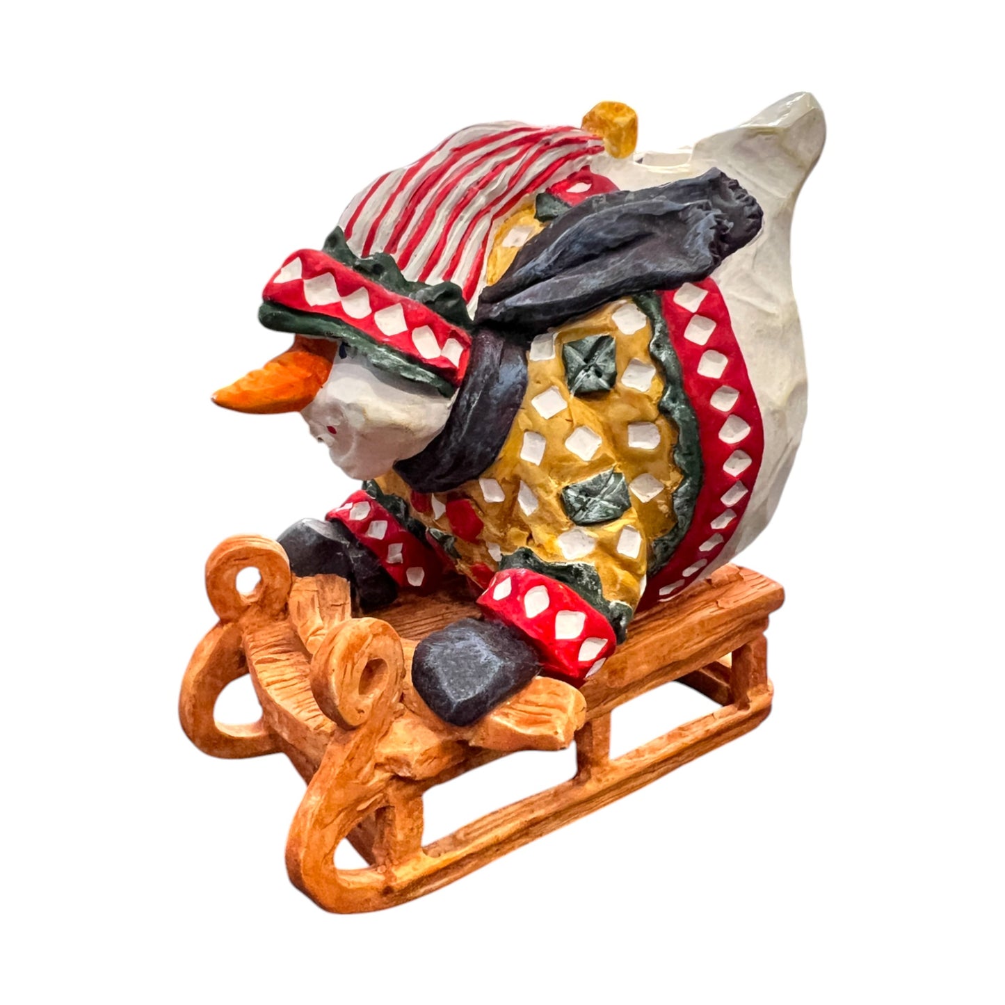 Department 56 - Snowball Riding A Sled - Christmas Ornament - 5"