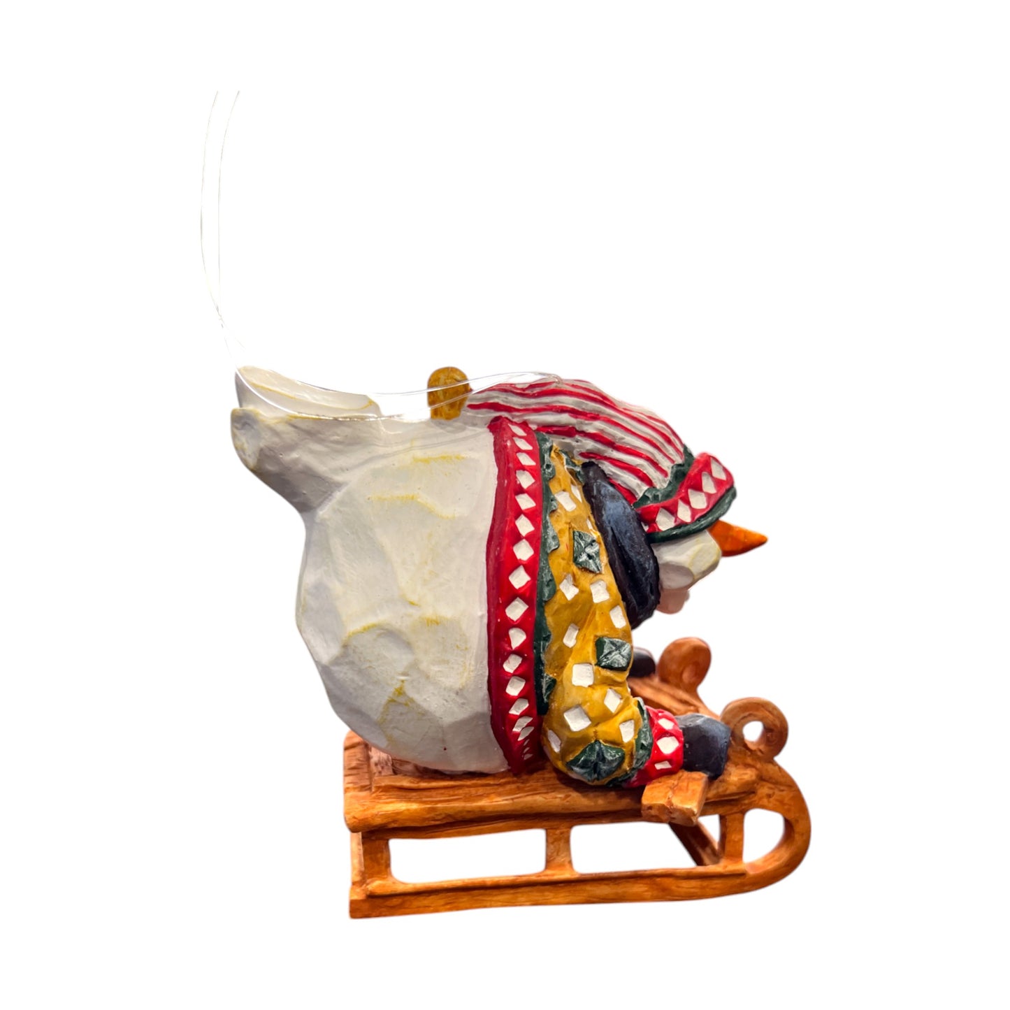 Department 56 - Snowball Riding A Sled - Christmas Ornament - 5"