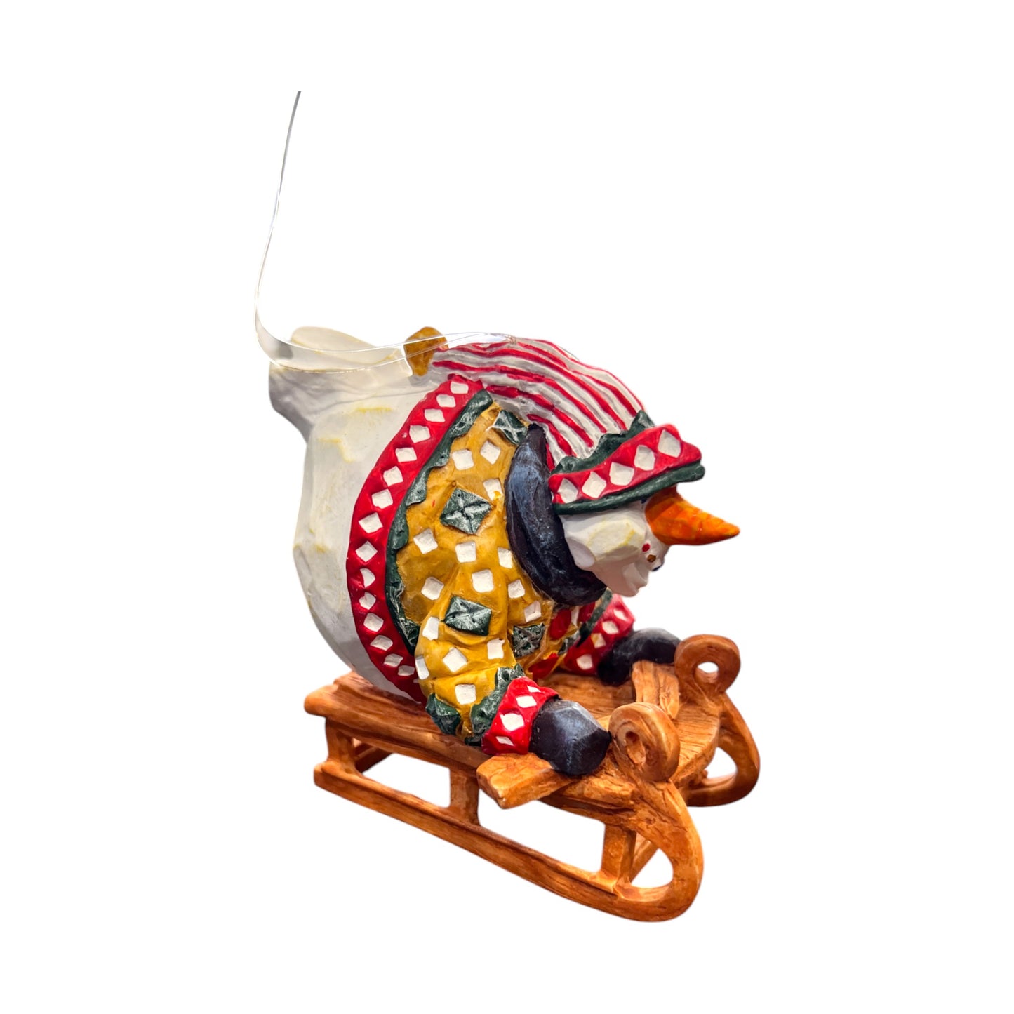Department 56 - Snowball Riding A Sled - Christmas Ornament - 5"
