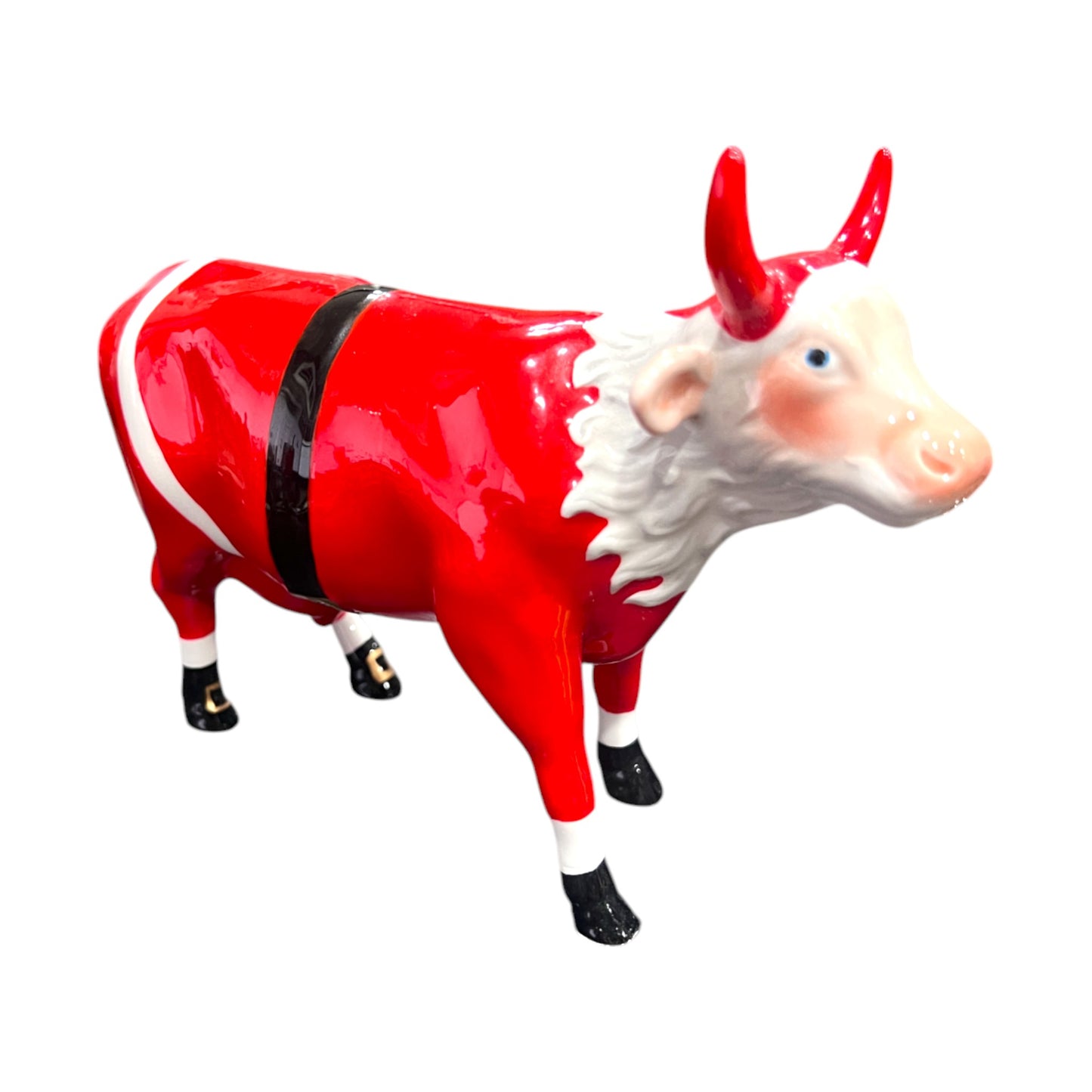 CowParade - Santa Cow #9208 - 4.5"