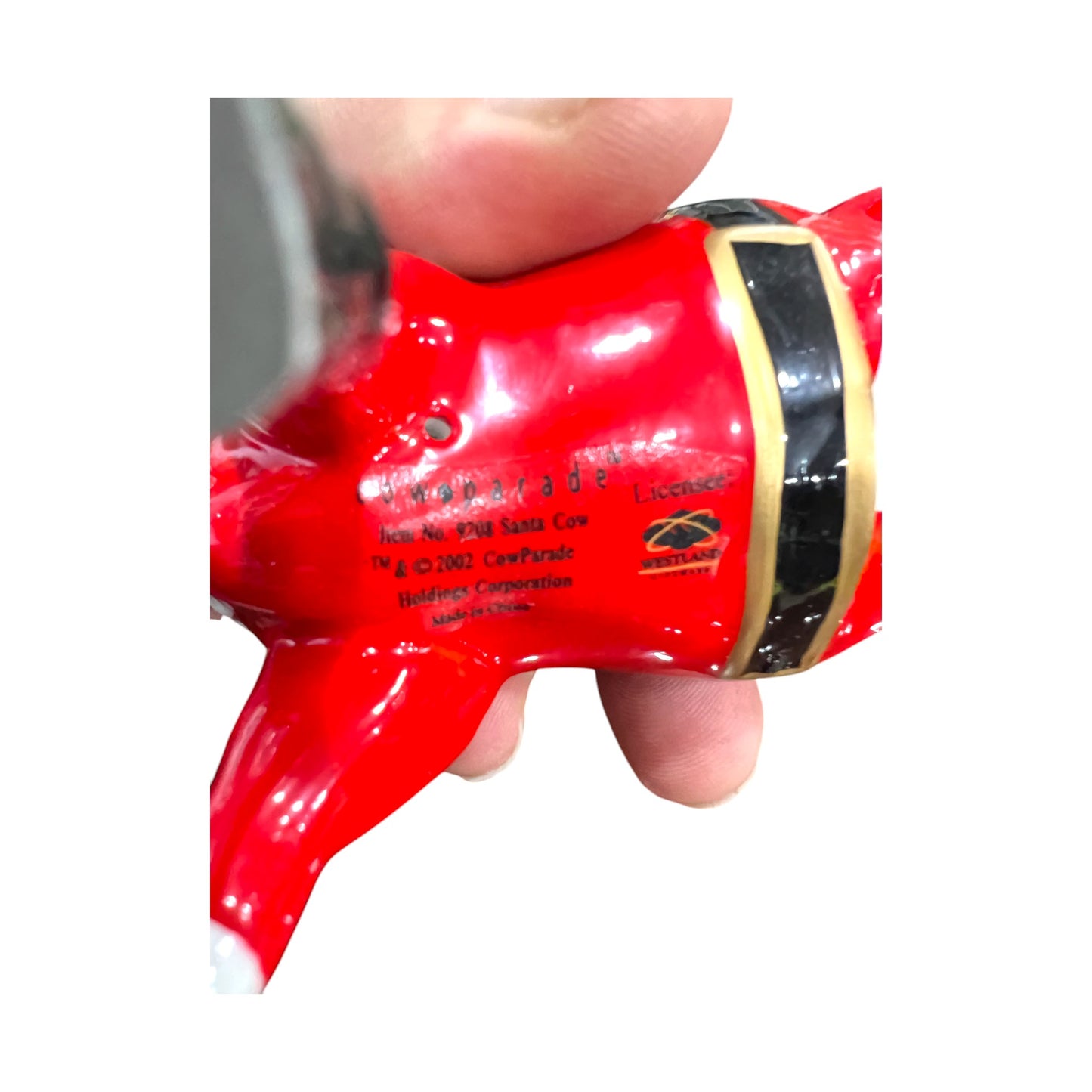 CowParade - Santa Cow #9208 - 4.5"