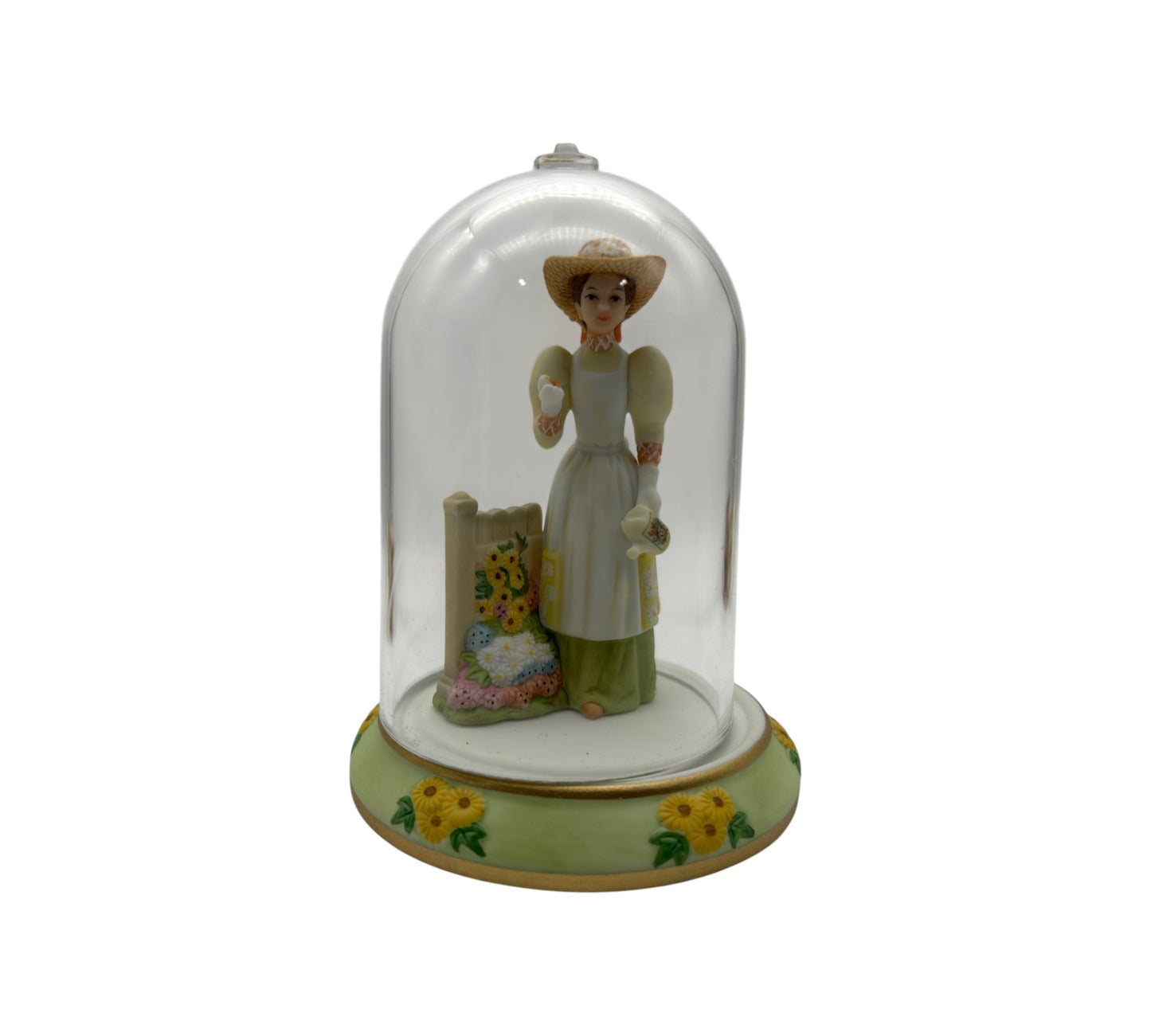 Avon - Miniature - 2008 Presidents Club Mrs. Albee Award Miniature Figurine W/ Glass Dome – 4.75"