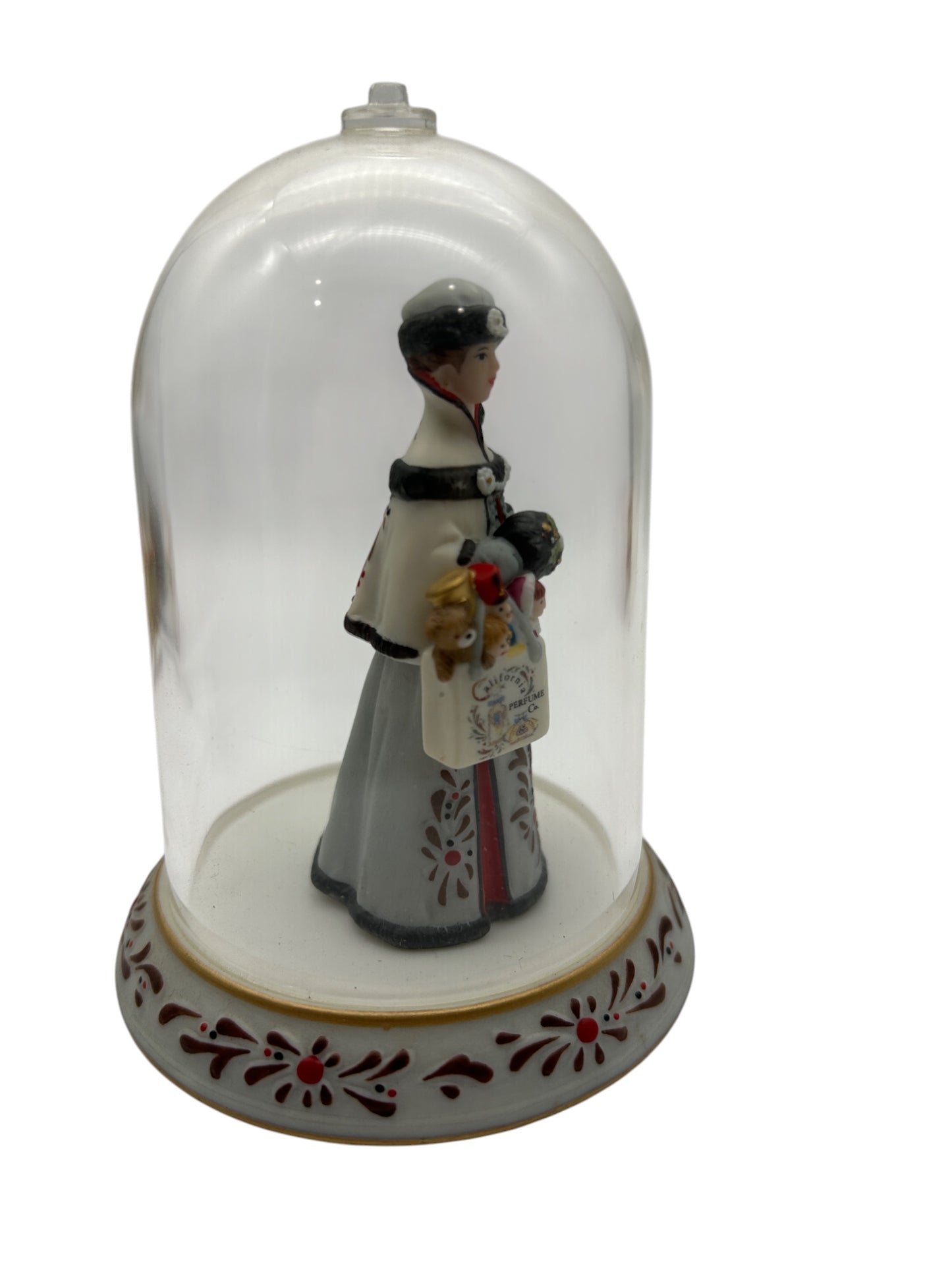 Avon - Miniature - 1999 Presidents Club Mrs. Albee Award Miniature Figurine W/ Glass Dome – 4.75"