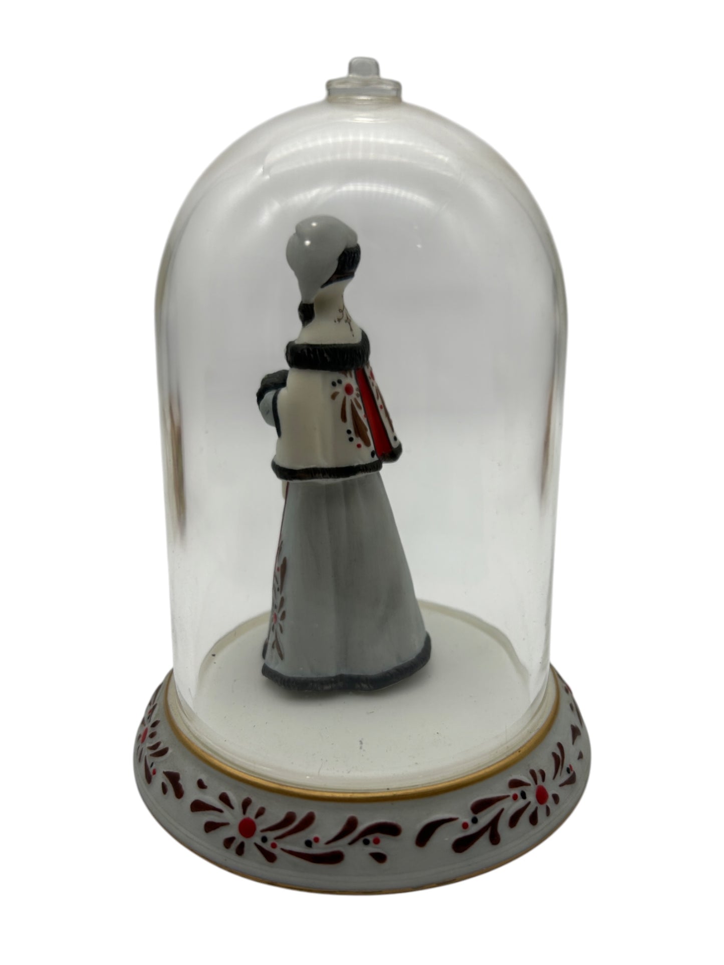 Avon - Miniature - 1999 Presidents Club Mrs. Albee Award Miniature Figurine W/ Glass Dome – 4.75"