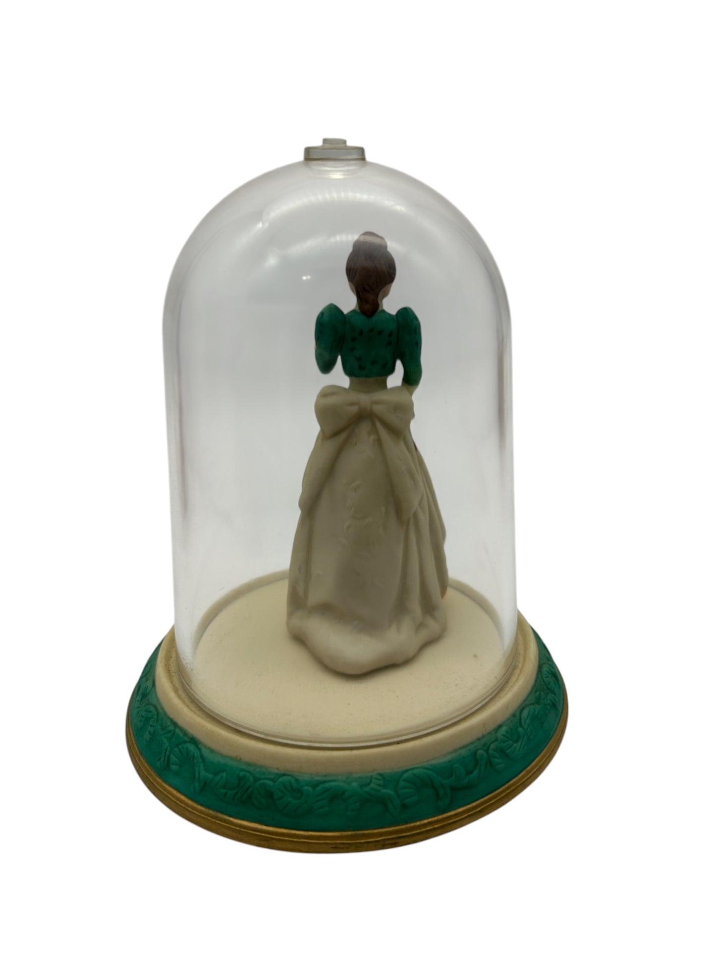 Avon - Miniature - 1995 Presidents Club Mrs. Albee Award Miniature Figurine W/ Glass Dome – 4.75"
