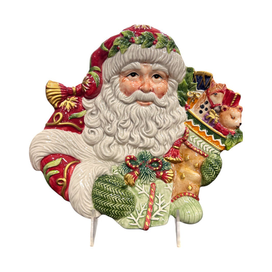 Fitz & Floyd - Christmas - Santa Claus Plate - 10"