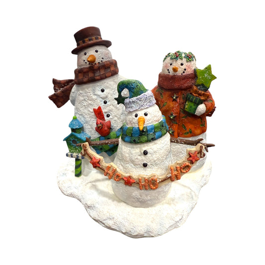 Lang & Wise - Snow Man Snowman Family - Artist Viv Eisner - 6.5"