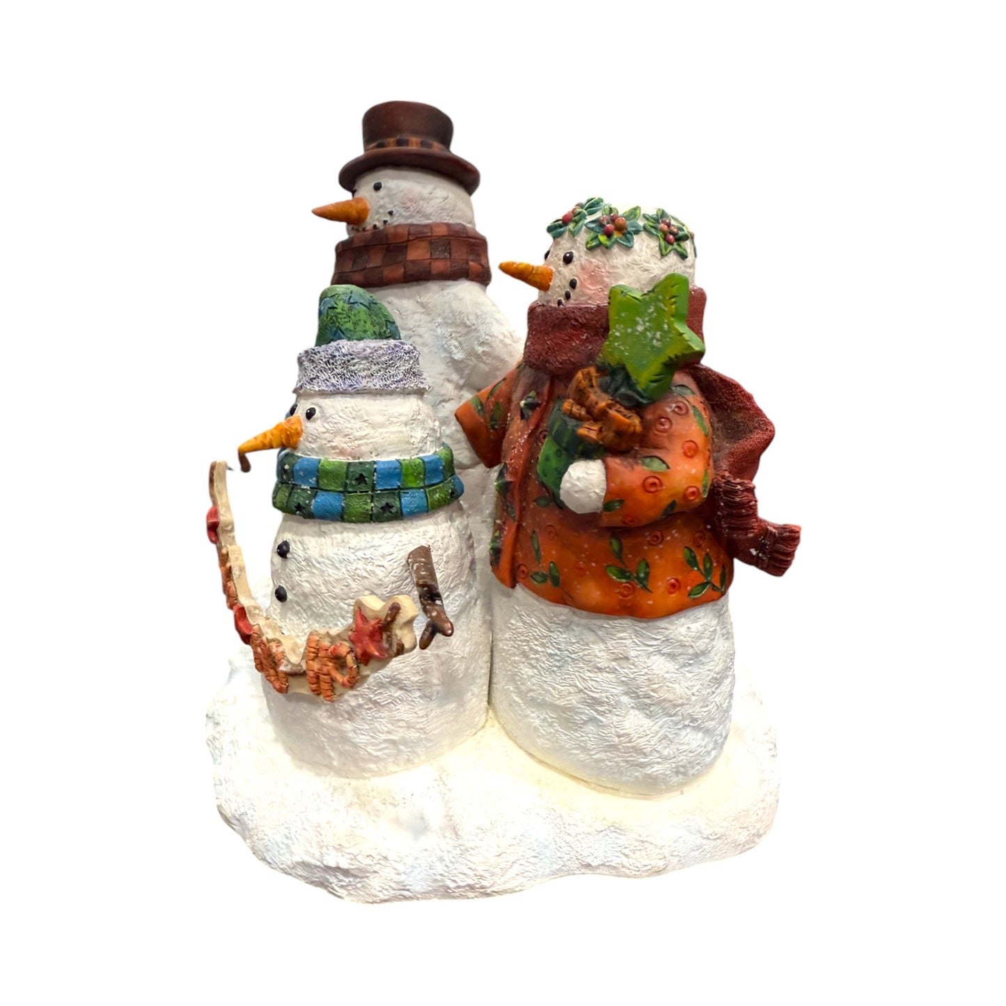 Lang & Wise - Snow Man Snowman Family - Artist Viv Eisner - 6.5"