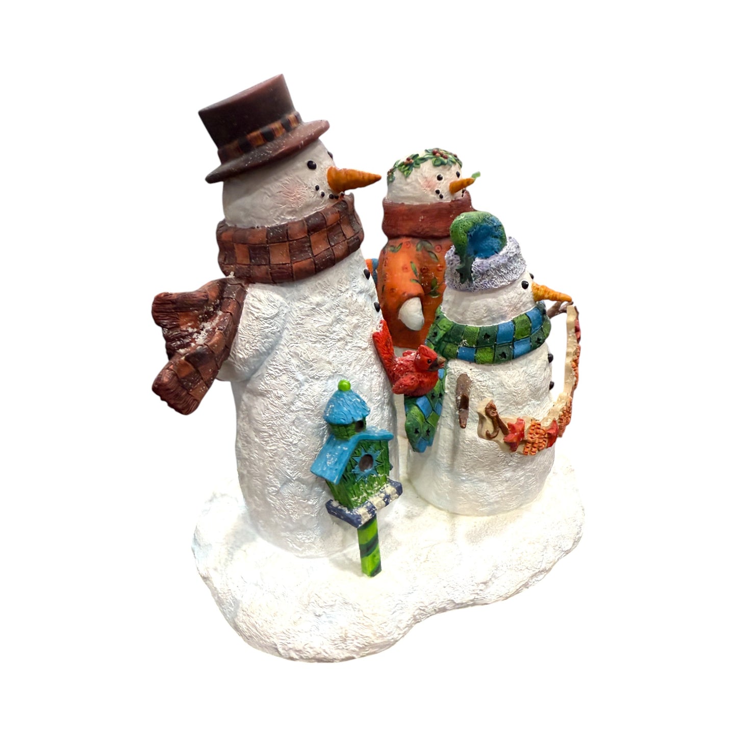 Lang & Wise - Snow Man Snowman Family - Artist Viv Eisner - 6.5"