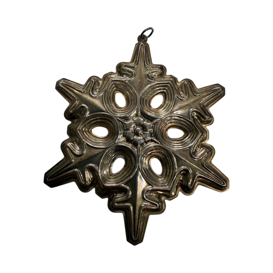 Gorham Sterling Silver - 1991 Annual Snowflake Ornament - 3.5"