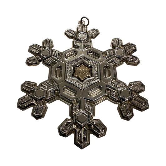 Gorham Sterling Silver - 1988 Annual Snowflake Ornament - 3.5"