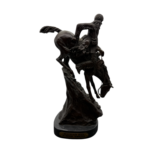 Fredric Remington - Mountain Man Bronze Sculpture - 14"
