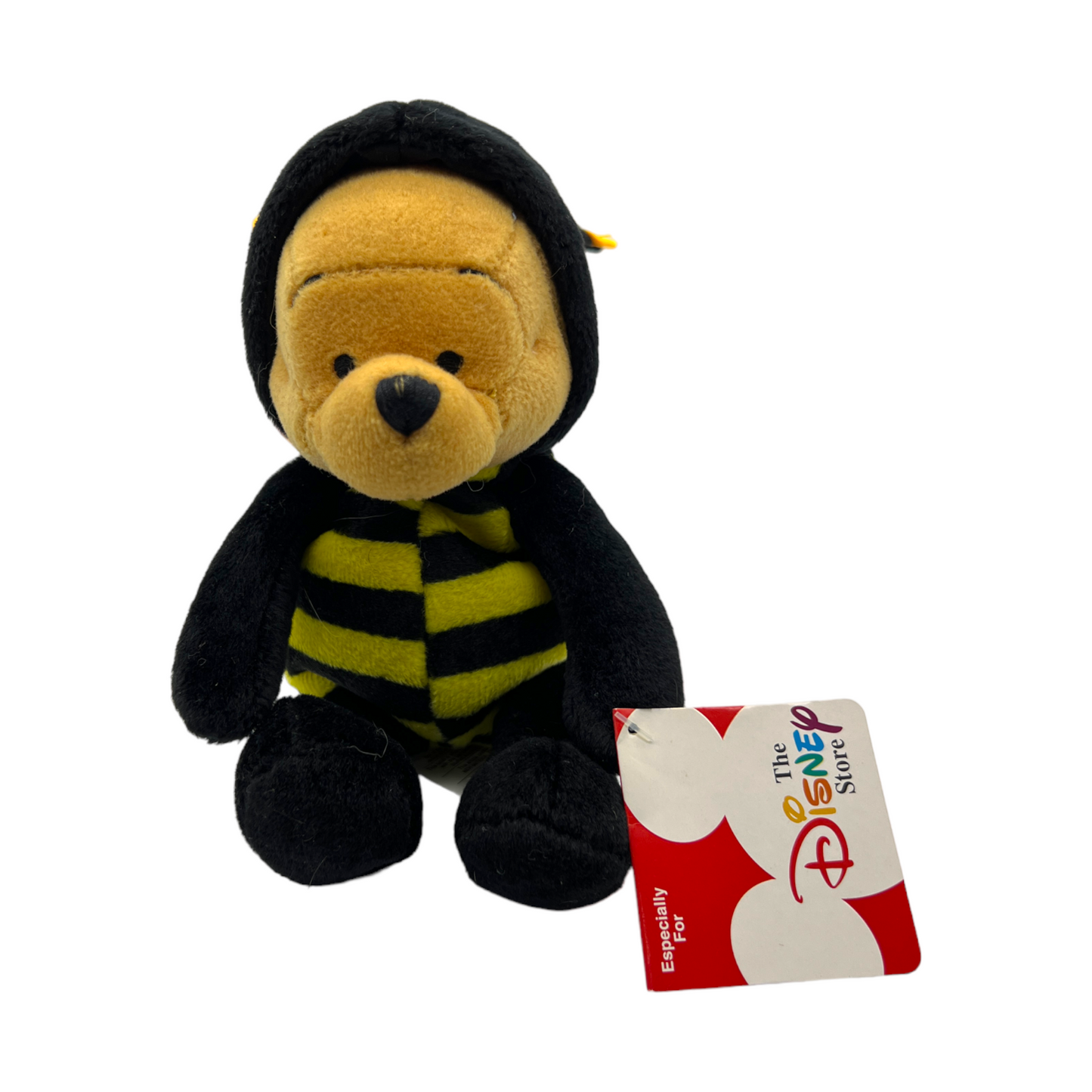 Disney Store - Bee Pooh Mini Bean Bag - With Tag - 8"