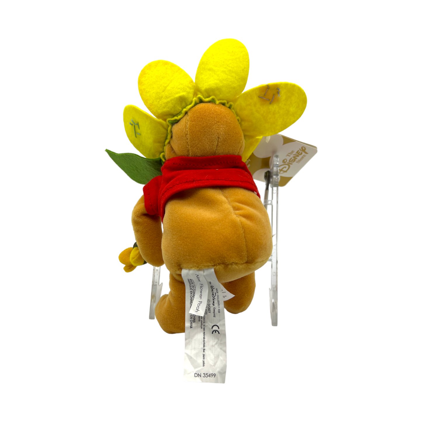 Disney Store - Flower Pooh Mini Bean Bag - With Tag - 8"