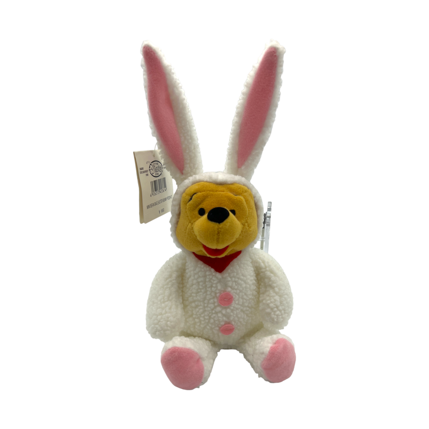 Disney Store - Easter Bunny Pooh Mini Bean Bag - With Tag - 8"