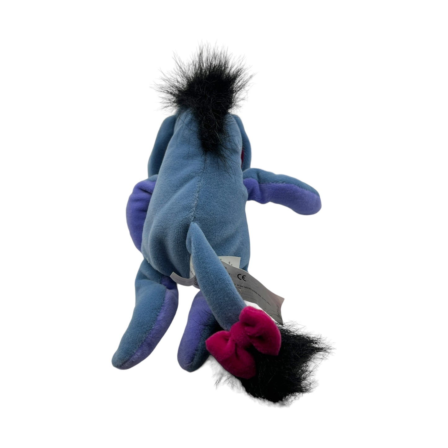 Disney Store - Eeyore with Sound Mini Bean Bag - Vintage - 9"