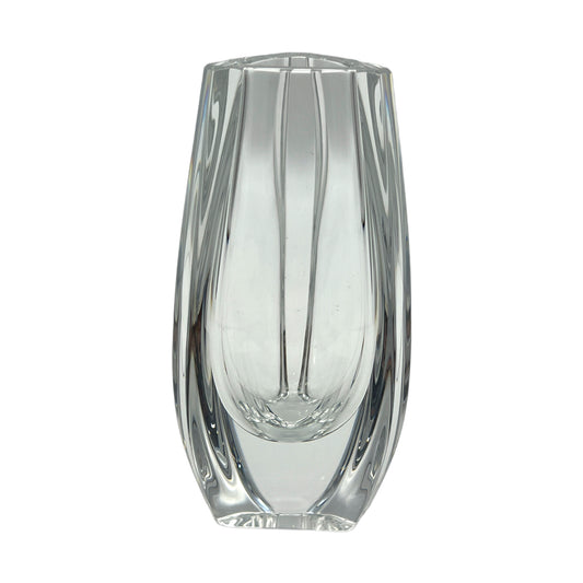 Baccarat Crystal - Bouton D'or Vase - Signed - 6"